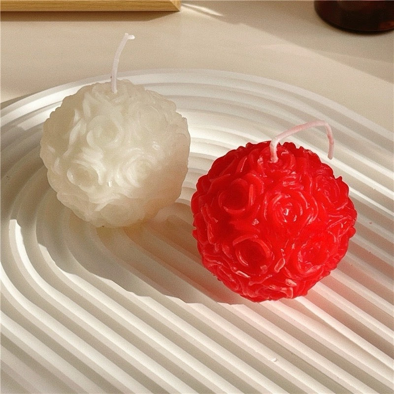 1pc Rose Ball Aromatherapy Scented Candle Valentine's Day Gift