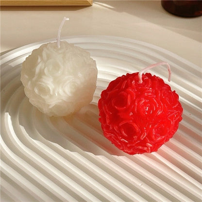 1pc Rose Ball Aromatherapy Scented Candle Valentine's Day Gift