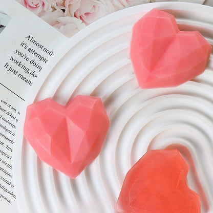 1pc Geometric Heart Aromatherapy Scented Candle Valentine's Day Gift