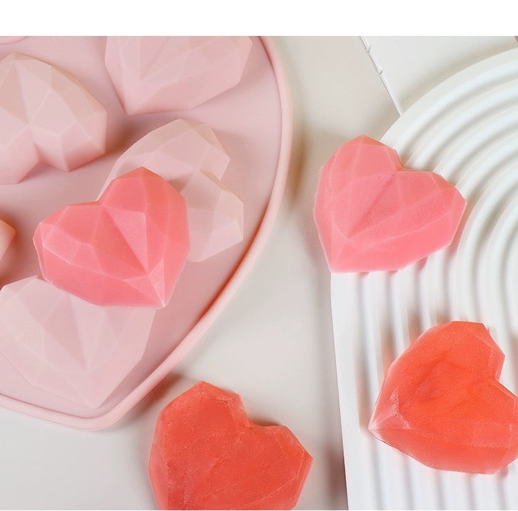 1pc Geometric Heart Aromatherapy Scented Candle Valentine's Day Gift