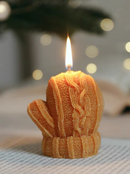 1pc Christmas Glove Aromatherapy Scented Candle Gift